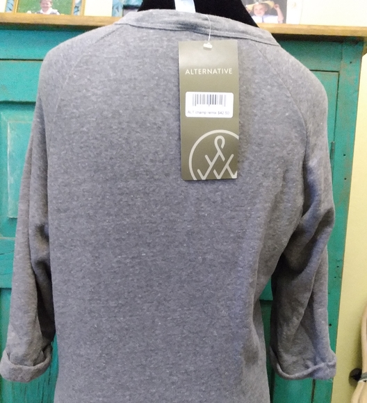 New Women's 3/4 Sleeve Sweatshirt from Put in Bay Ohio by Alternative Sz Small - Picture 4 of 8